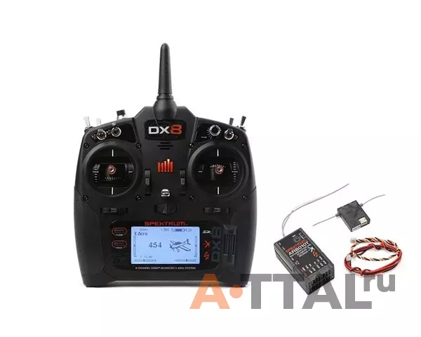 Радиоуправление Spektrum DX8 G2 8 каналов с приемником AR8010T DSMX 2,4 ГГц (SPM8015) фото 1