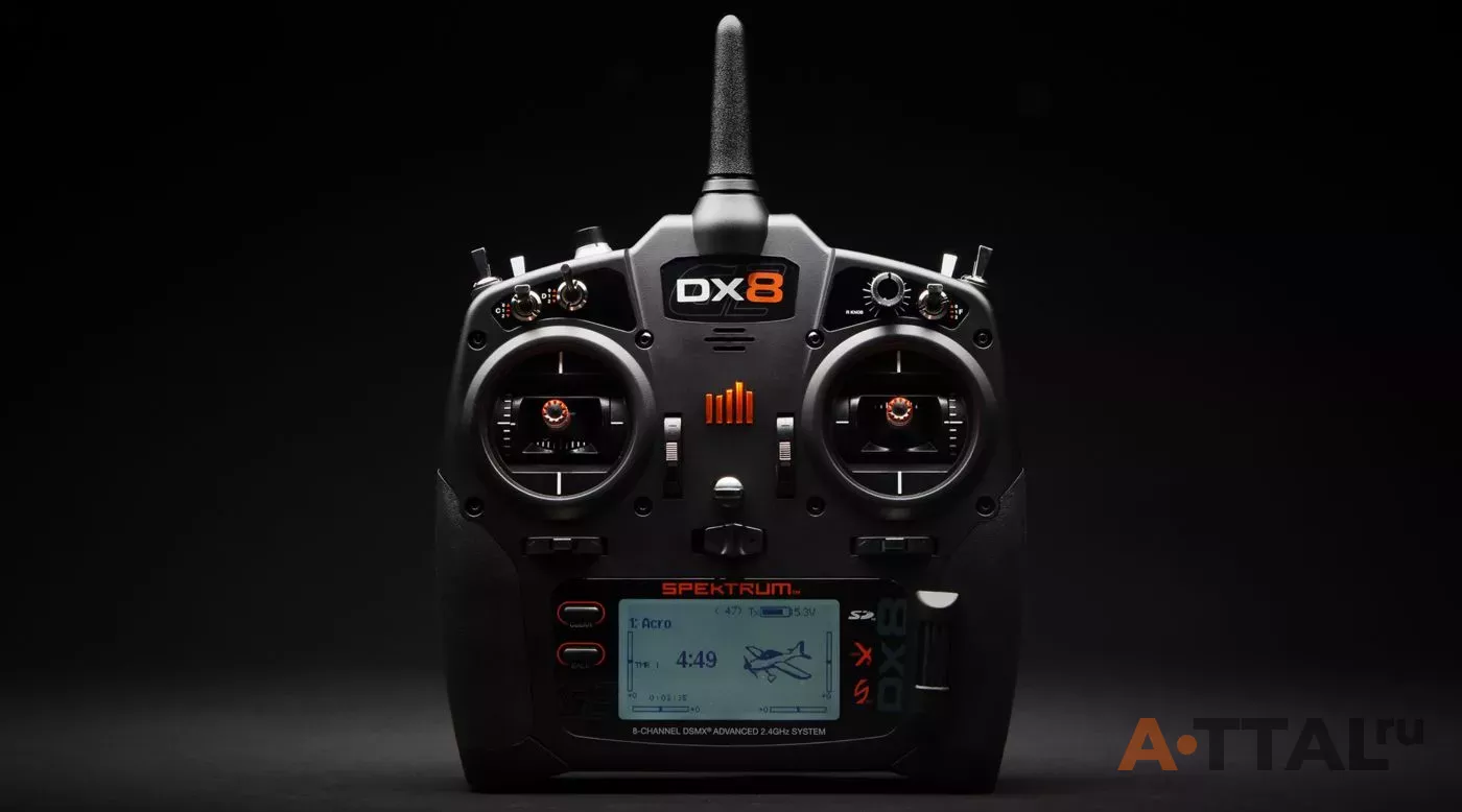 Радиоуправление Spektrum DX8 G2 8 каналов с приемником AR8000 DSMX 2,4 ГГц фото 3