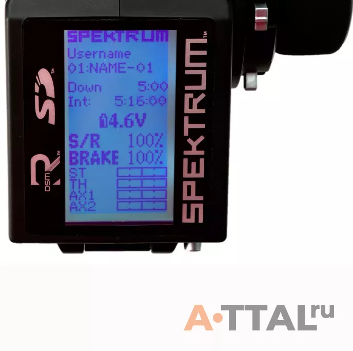 Пульт управления Spektrum DX4S 4 канала с приемниками SRS4210 и SR410 DSMR AVC 2,4 ГГц (SPM4010W) фото 2
