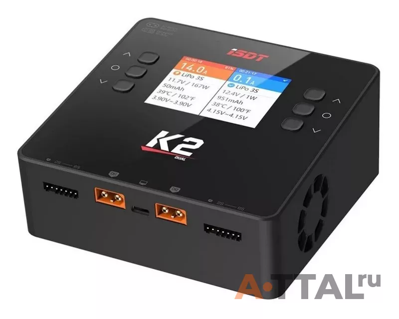 Зарядное устройство ISDT K2 30В 20-35A AC 200Вт / DC 500Вт x 2 канала (ISDT K2) фото 3