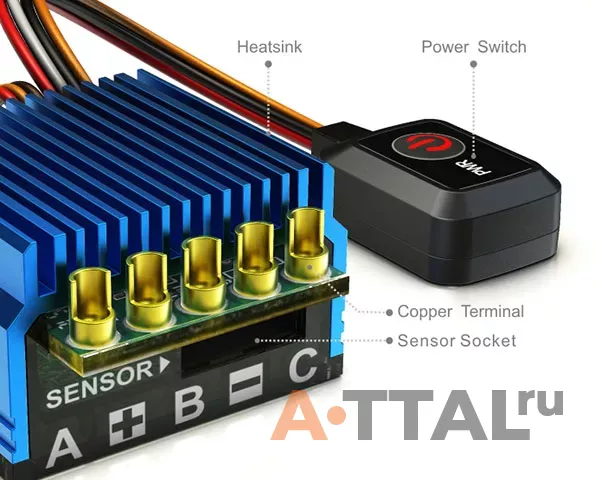 Регулятор хода SkyRC Toro TS50 Sensored ESC фото 4