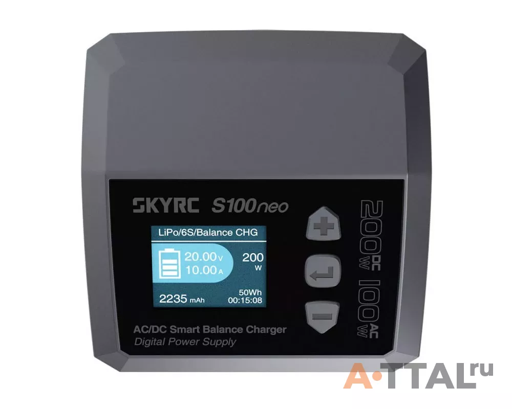 Зарядное устройство SkyRC S100neo 12A/200W с/БП универсальное фото 2