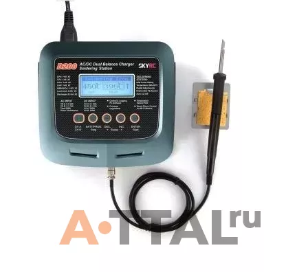 Зарядное устройство SkyRC D200 20A/300W с/БП универсальное с паяльником фото 3