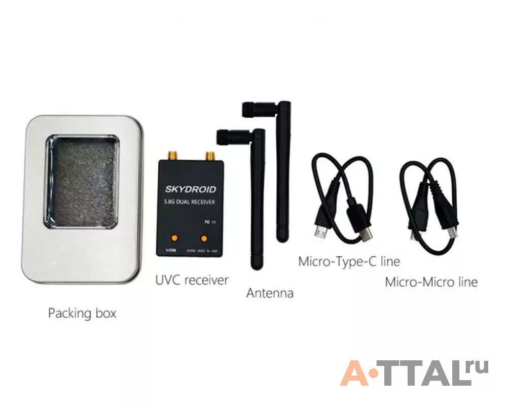 Приемник Skydroid UVC Dual Antenna Control Receiver OTG 5.8Ghz 150ch фото 2