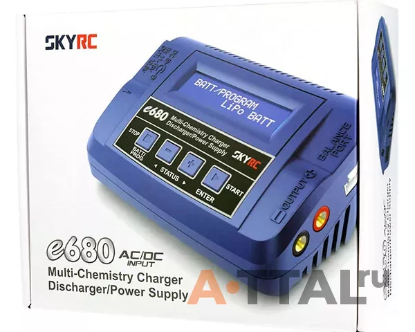 Зарядное устройство SkyRC e680 80W 8A с/БП универсальное фото 3
