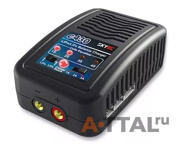 Зарядное устройство SkyRC e430 3A/30W для 2-4S LiPo/LiFe аккумуляторов фото 1