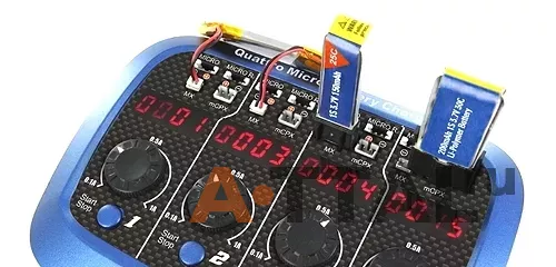 Зарядное устройство SkyRC Quattro Micro с/БП кватро для 1S Li-Pol аккумуляторов фото 3