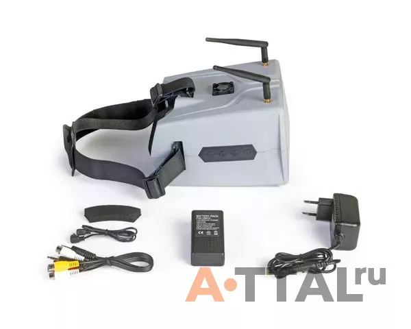 Шлем FPV HIEE HIVR702 7" 800x480 5.8GHz 40 каналов диверсити фото 3