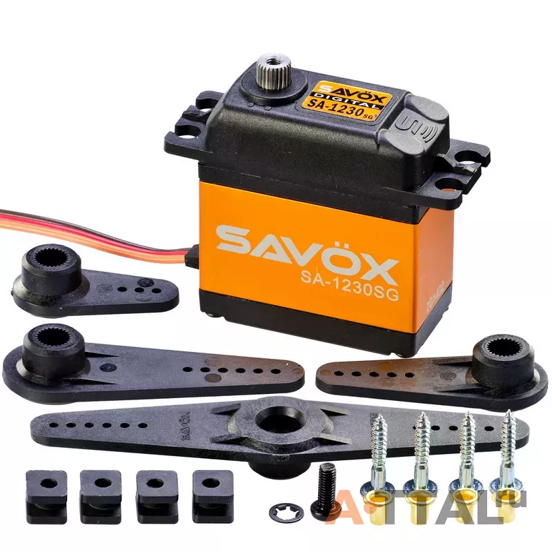 Цифровой сервопривод Savox 30-36кг/см 4,8-6В 0,16сек 79г (SA-1230SG) фото 2