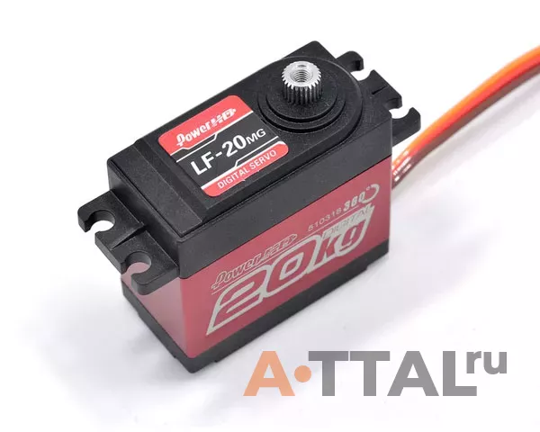 Цифровой сервопривод Power HD LF-20MG 360° 20кг/0.16сек, стандарт, 60 г фото 1