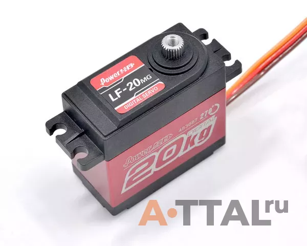 Цифровой сервопривод Power HD LF-20MG 270°, стандарт, 60г, 20кг/0.16сек фото 1