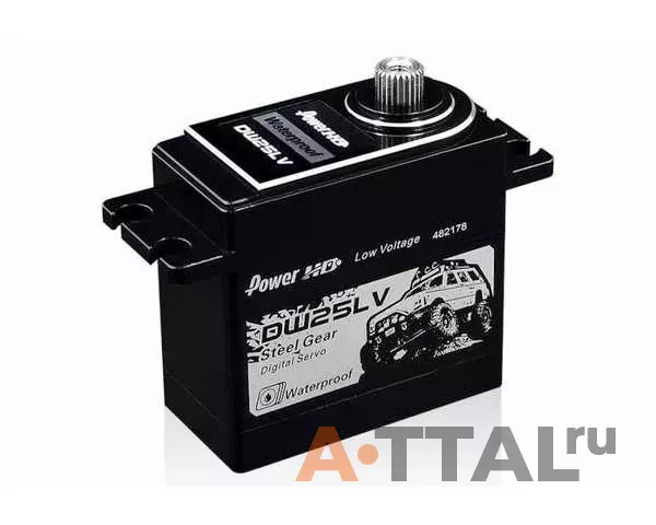 Цифровой сервопривод Power HD DW-25LV 25 кг/0.11 с, стандарт, 80 г, влагозащита фото 2