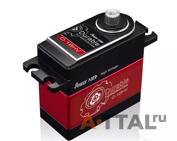 Цифровой сервопривод Power HD D-18HV HV 18 кг/0.10 с, стандарт, 75г фото 1