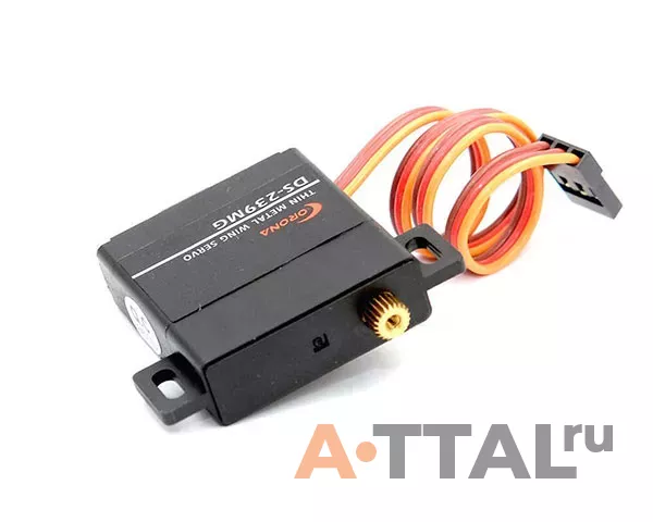 Сервопривод Corona DS239MG Digital Metal Gear 4.6kg / 0.14sec / 22g (thin wing servo) фото 3