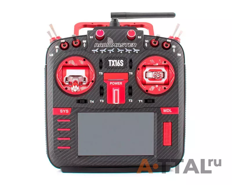Аппаратура управления RadioMaster TX16S MKII MAX AG01 Gimbal Red (4 in 1) фото 1