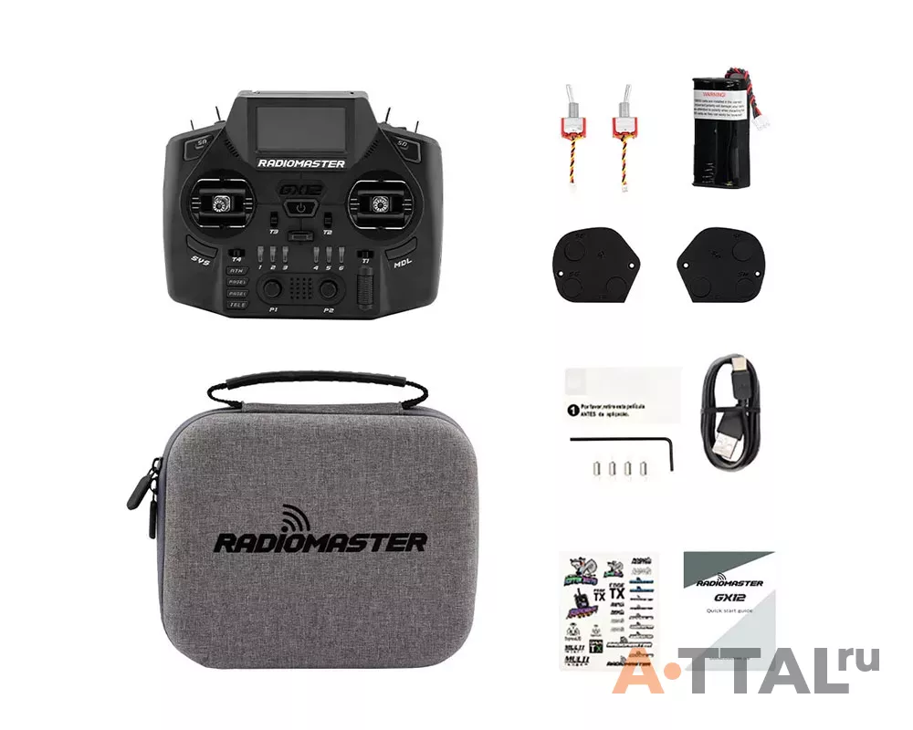 Аппаратура управления RadioMaster GX12 Dual 1W Gemini Xrossband ELRS фото 4