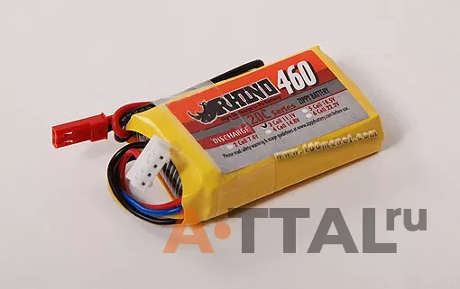 Аккумулятор 11.1V 460mAh 20C Lipoly Pack (Rhino, R460-20-3) фото 1