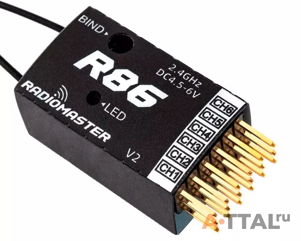 Приемник RadioMaster R86 V2 D8/D16/SFHSS фото 1