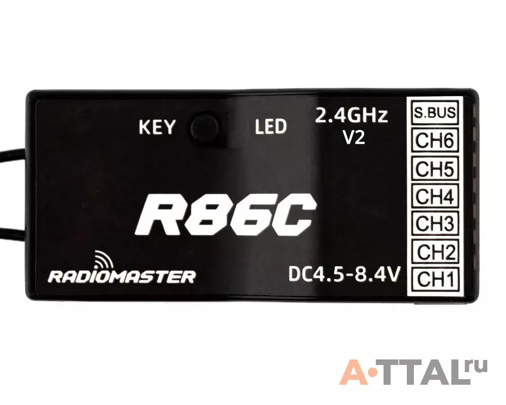 Приемник RadioMaster R86C V2 D8/D16/SFHSS фото 2