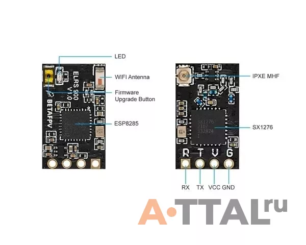 Приемник BetaFPV ELRS 915MHz Nano Receiver фото 4