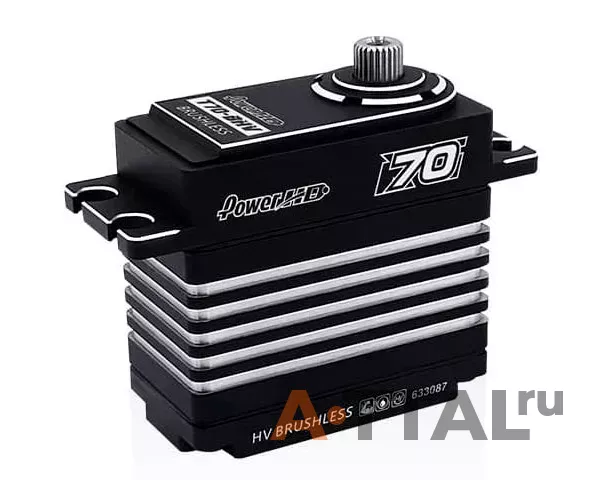 Сервопривод Power-HD T70-BHV 83г / 70кг / 0.12сек (HV Brushless Digital) фото 1