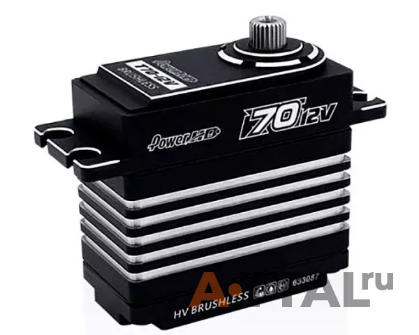 Сервопривод Power-HD T70-12V 83г / 75кг / 0.10сек (HV Brushless Digital) фото 1