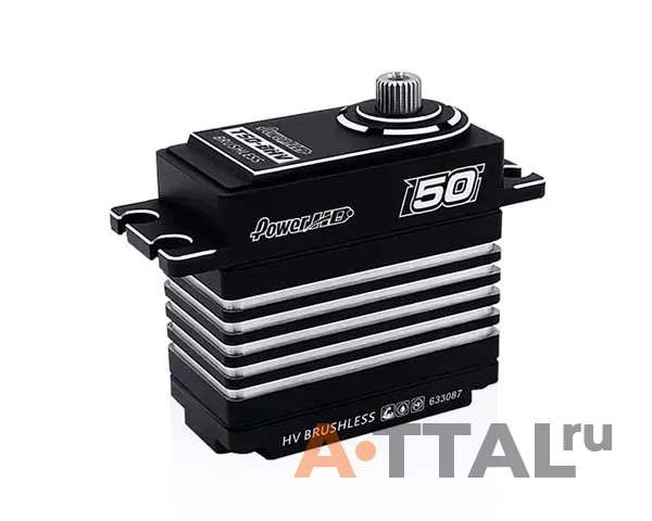 Сервопривод Power-HD T50-BHV 83г / 50кг / 0.065сек (HV Brushless Digital) фото 1