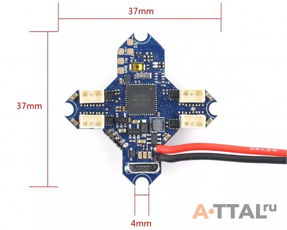Плата управления iFlight SucceX F4 1S 5A AIO Whoop V2 фото 3