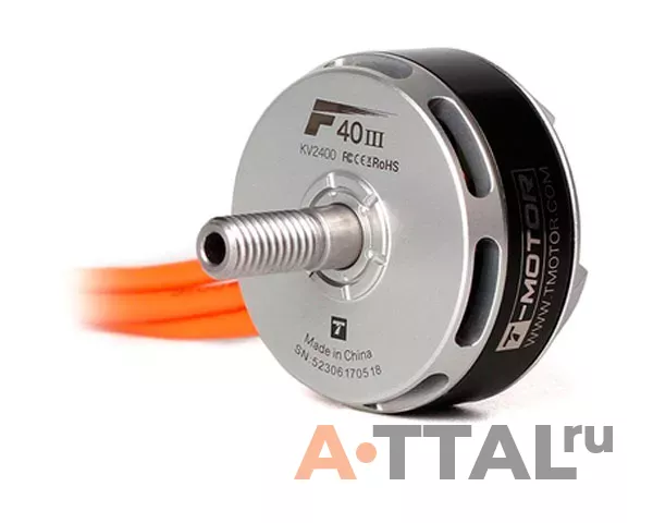 Бесколлекторный мотор T-Motor F40 III 2306 2400KV 3-4S для мультикоптеров фото 2