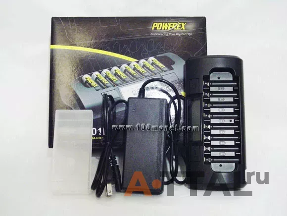 Зарядное устройство Powerex MH-C800S-E 8 AA/AAA LCD Euro (MH-C800S-E) фото 4