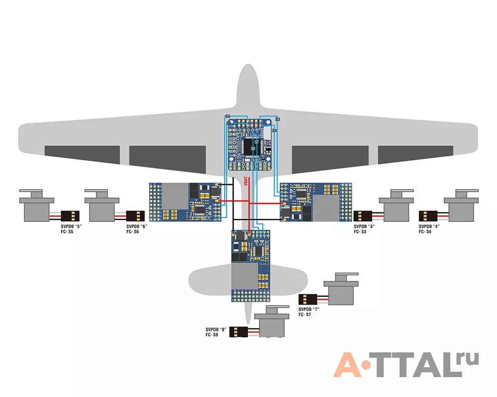 Стабилизатор напряжения Matek Servo PDB, w/ 12A BEC 9-55V to 5/6/8V фото 2