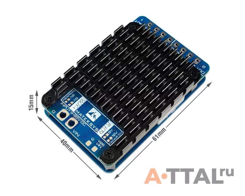 Плата распределения питания Matek Power Module PM20S-2 фото 3