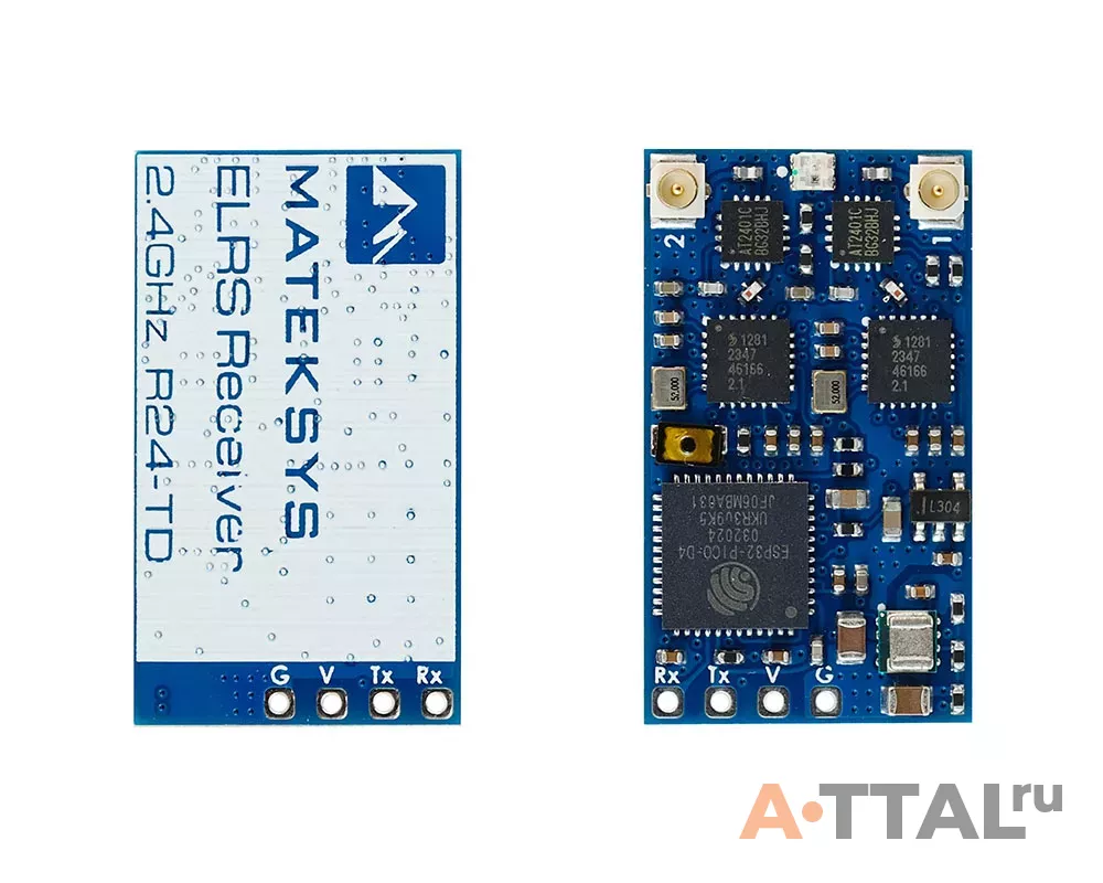 Приемник Matek ELRS 2.4GHz True Diversity Receiver, R24-TD фото 2