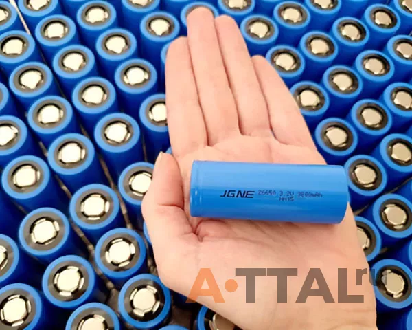Аккумулятор LiFePO4 3.2В 26650 JGNE HTCFR26650 3800мАч 11.4А фото 2