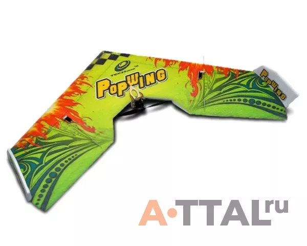 Летающее крыло Tech One Popwing 900мм EPP ARF (зеленый) фото 1
