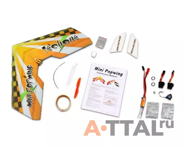 Летающее крыло Tech One Mini Popwing 600мм EPP ARF (красный) фото 2