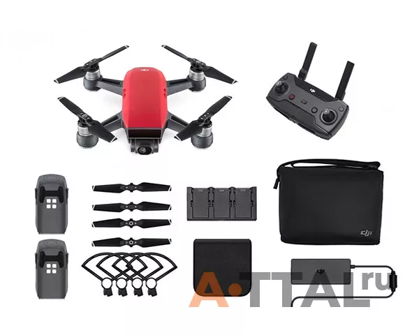 Квадрокоптер DJI Spark Combo (Lava Red) фото 1