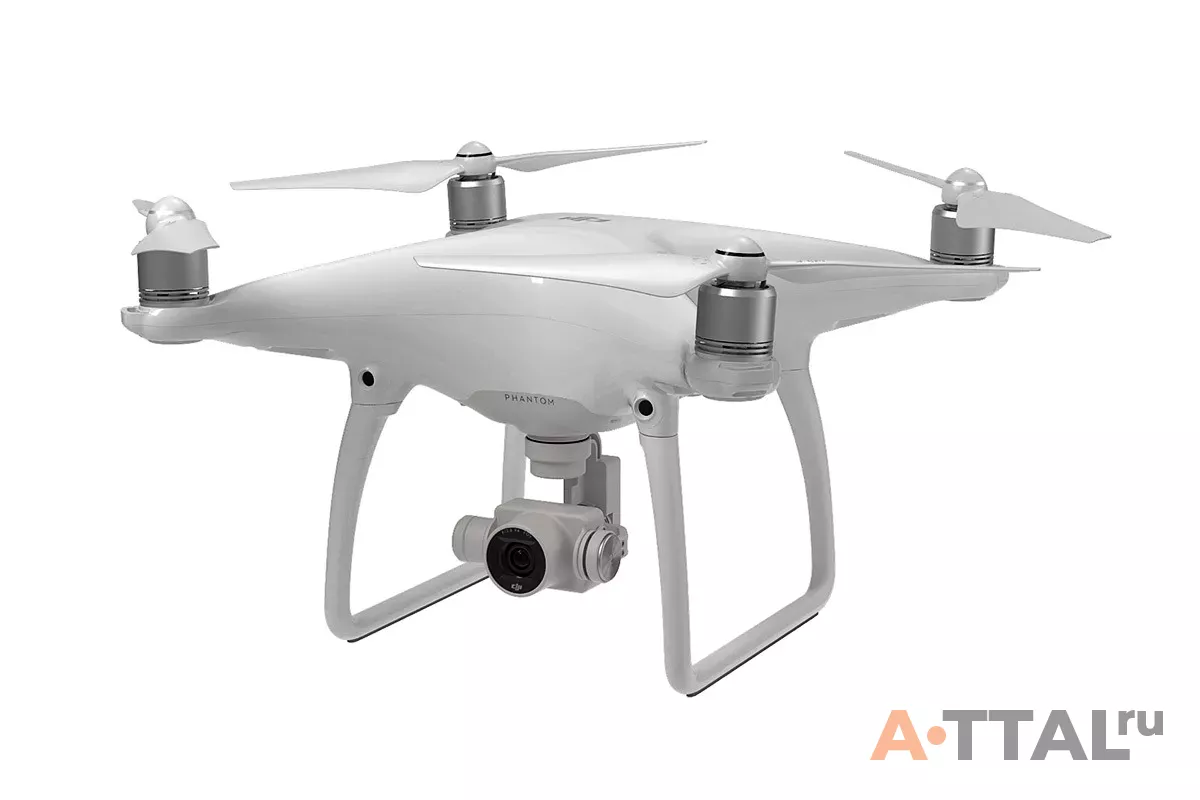 Квадрокоптер DJI Phantom 4 с подвесом и 4K камерой и доп. аккумулятором фото 1