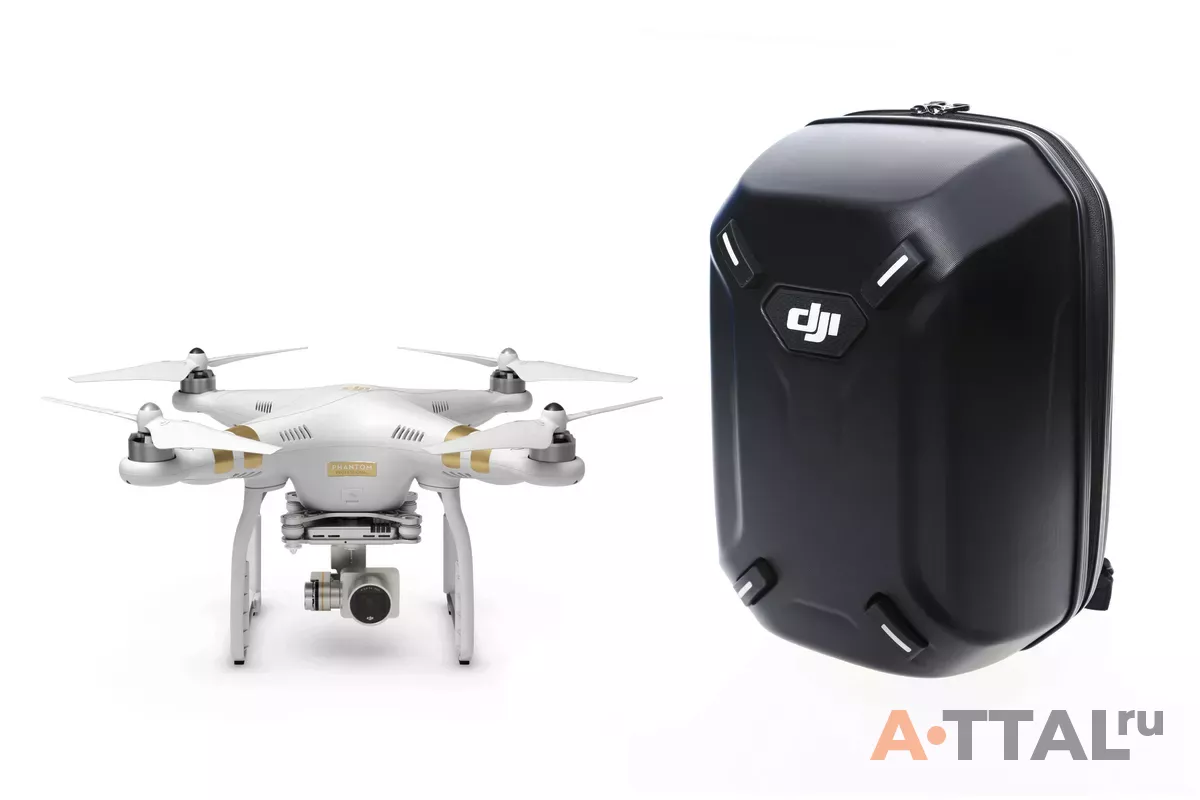 Квадрокоптер DJI Phantom 3 Professional 4K + рюкзак DJI Hardshell Backpack фото 1