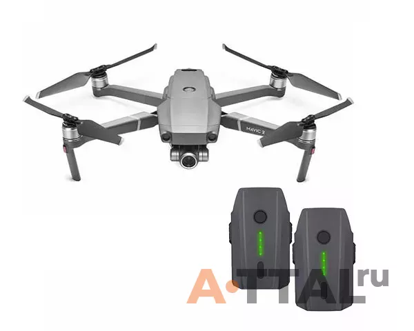 Квадрокоптер DJI Mavic 2 Zoom c двумя аккумуляторами фото 1