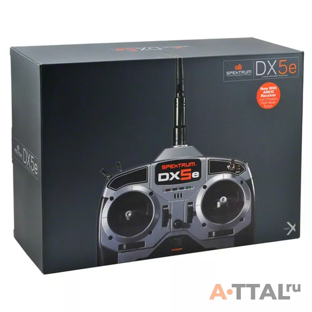 Комплект радиоаппаратуры Spektrum DX5e с приёмником AR610 фото 2