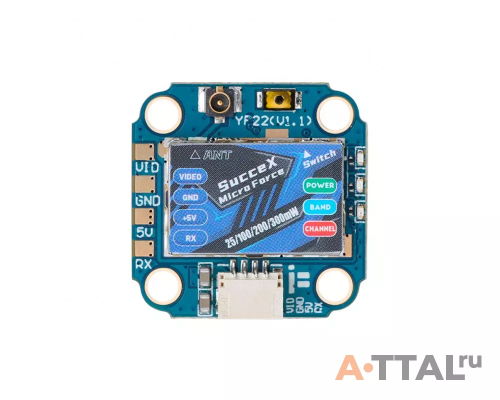 Видеопередатчик iFlight SucceX Micro Force 5.8GHz 300mW VTX Adjustable фото 1