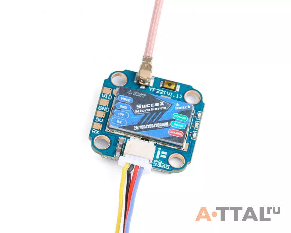Видеопередатчик iFlight SucceX Micro Force 5.8GHz 300mW VTX Adjustable фото 2