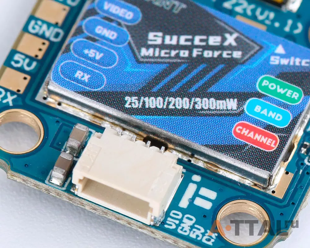 Видеопередатчик iFlight SucceX Micro Force 5.8GHz 300mW VTX Adjustable фото 3