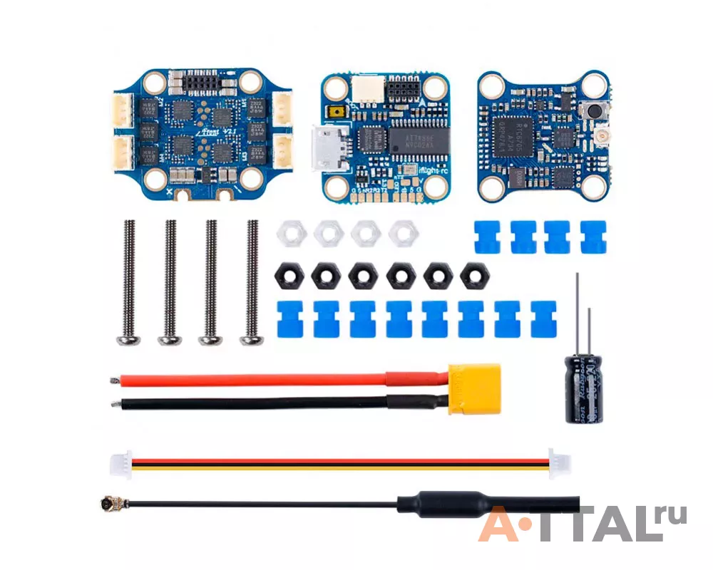 Полётный стек iFlight SucceX Micro F4 15A V2.1 Stack (16*16, M3, w/ Plugs) - (FC06908, E007265, S008830) фото 2