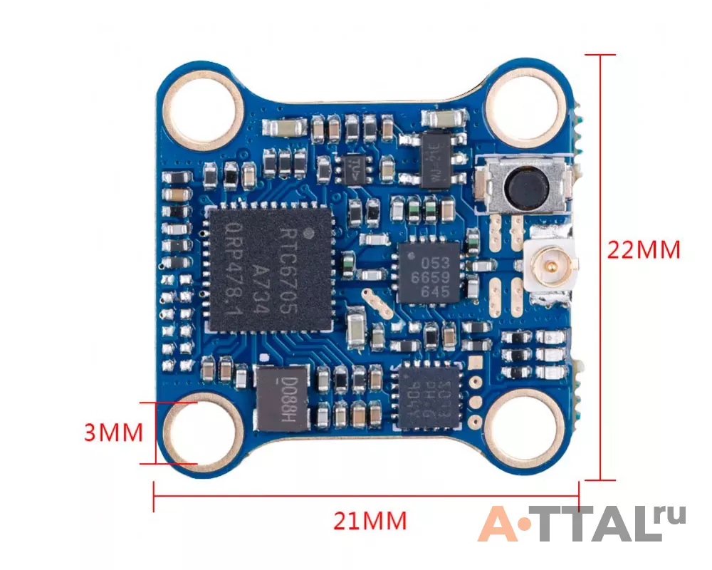 Видеопередатчик iFlight SucceX Micro 200mW VTX  compatible with V1.5 and V2.1 flight stack фото 2