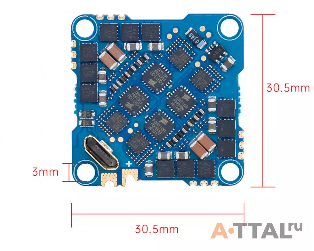 Плата управления iFlight SucceX-D Whoop F4 20A AIO Board фото 2
