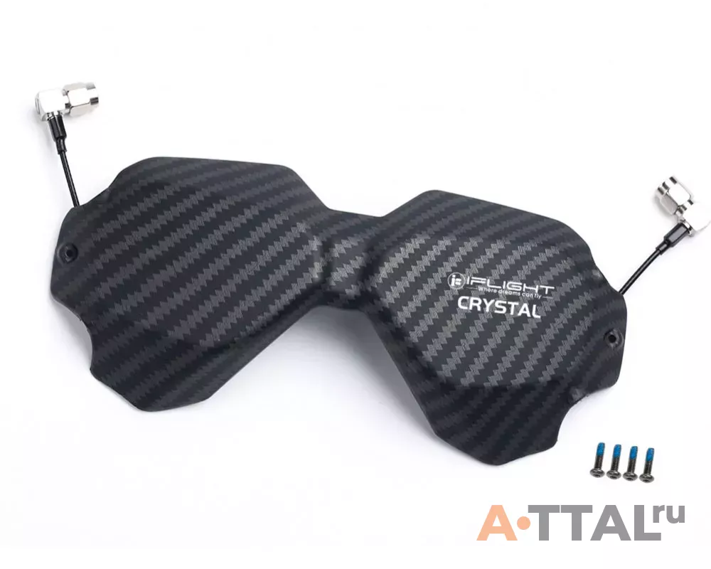 Антенна iFlight Crystal HD Patch 5.8GHz Directional Antenna (LHCP - Black Carbon) фото 1