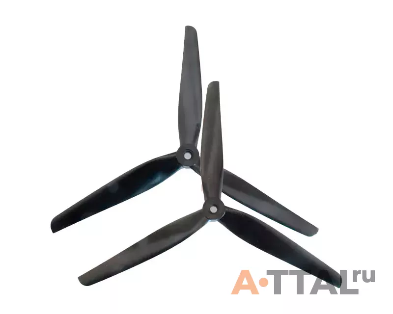 Пропеллер HQProp 8x4x3 MacroQuad Prop (1CCW+1CW) Glass Fiber Nylon (Black) фото 1