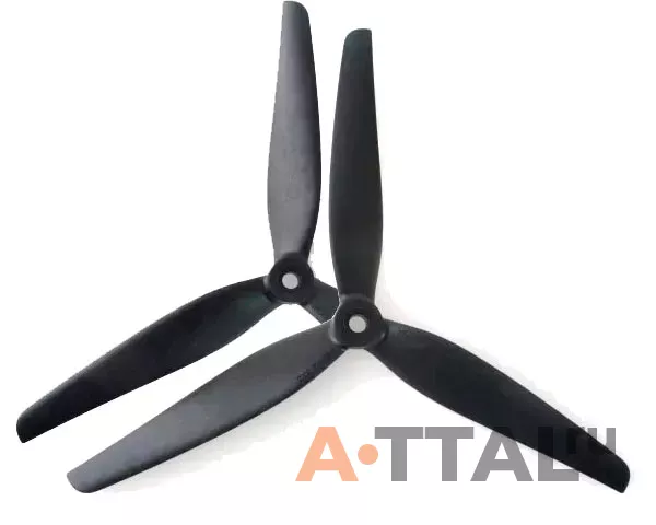 Пропеллер HQProp 7x4.5x3 MacroQuad Prop (1CCW+1CW) Glass Fiber Nylon (Black) фото 1